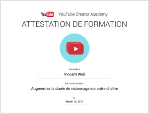 Formation Youtube